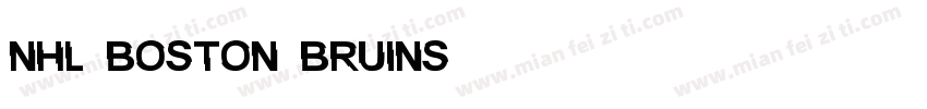 NHL Boston Bruins字体转换